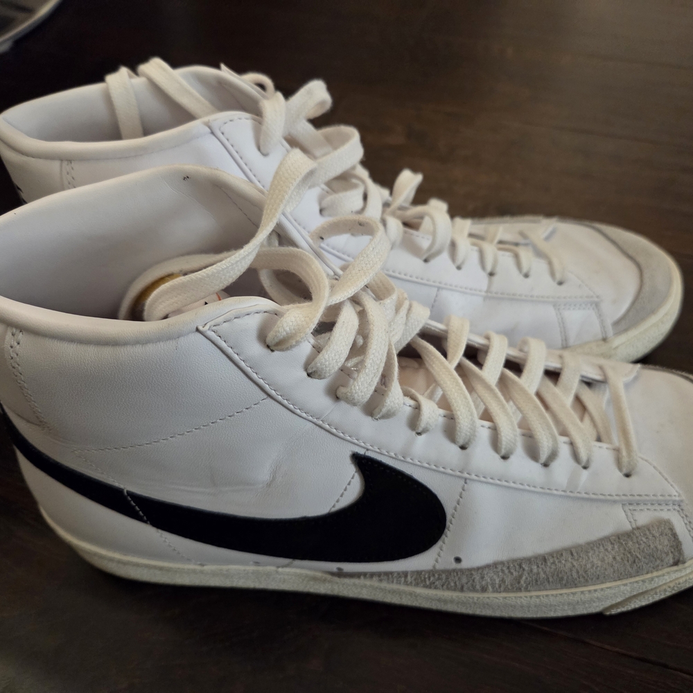 Nike Blazer Mid '77 Vintage Sneaker (Men) White/black Size 13 M